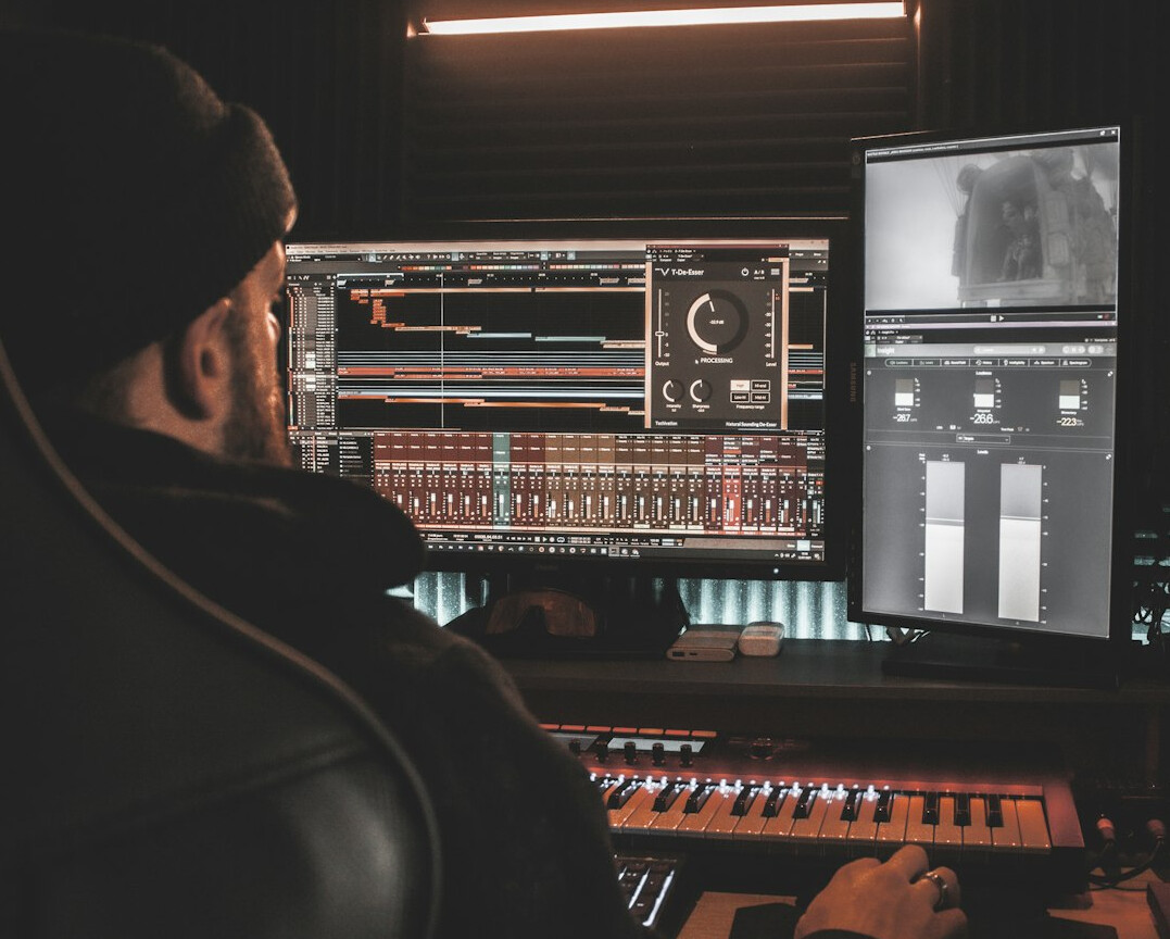 video editor adding music to emotional scene
