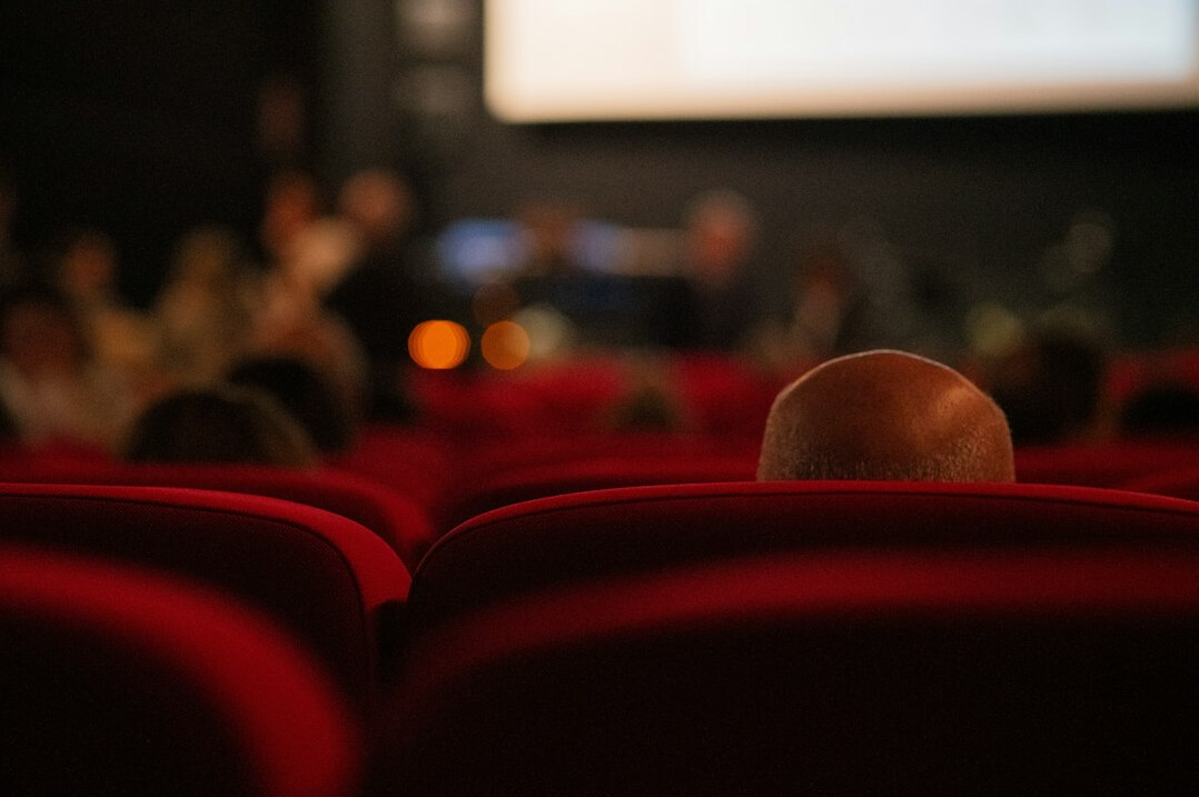 audience watching movie