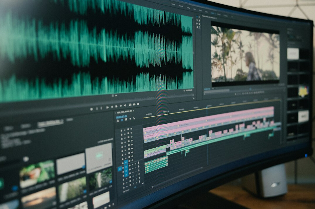 editing software screen