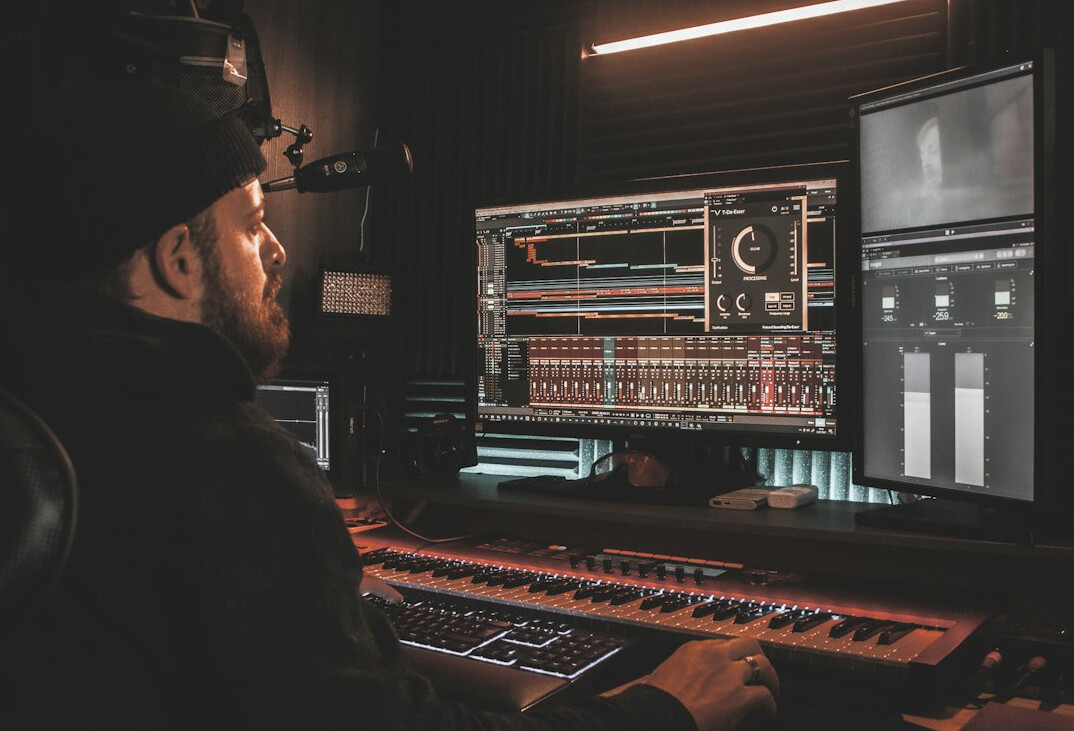 video editor adding music to emotional scene