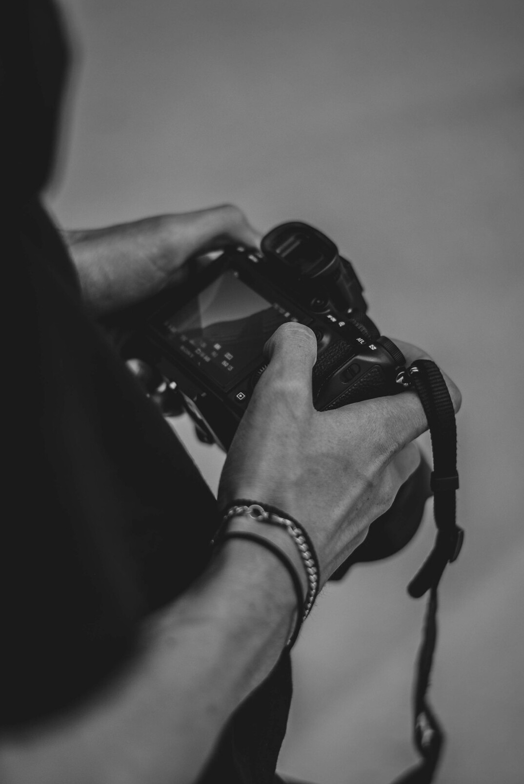 filmmaker holding camera
