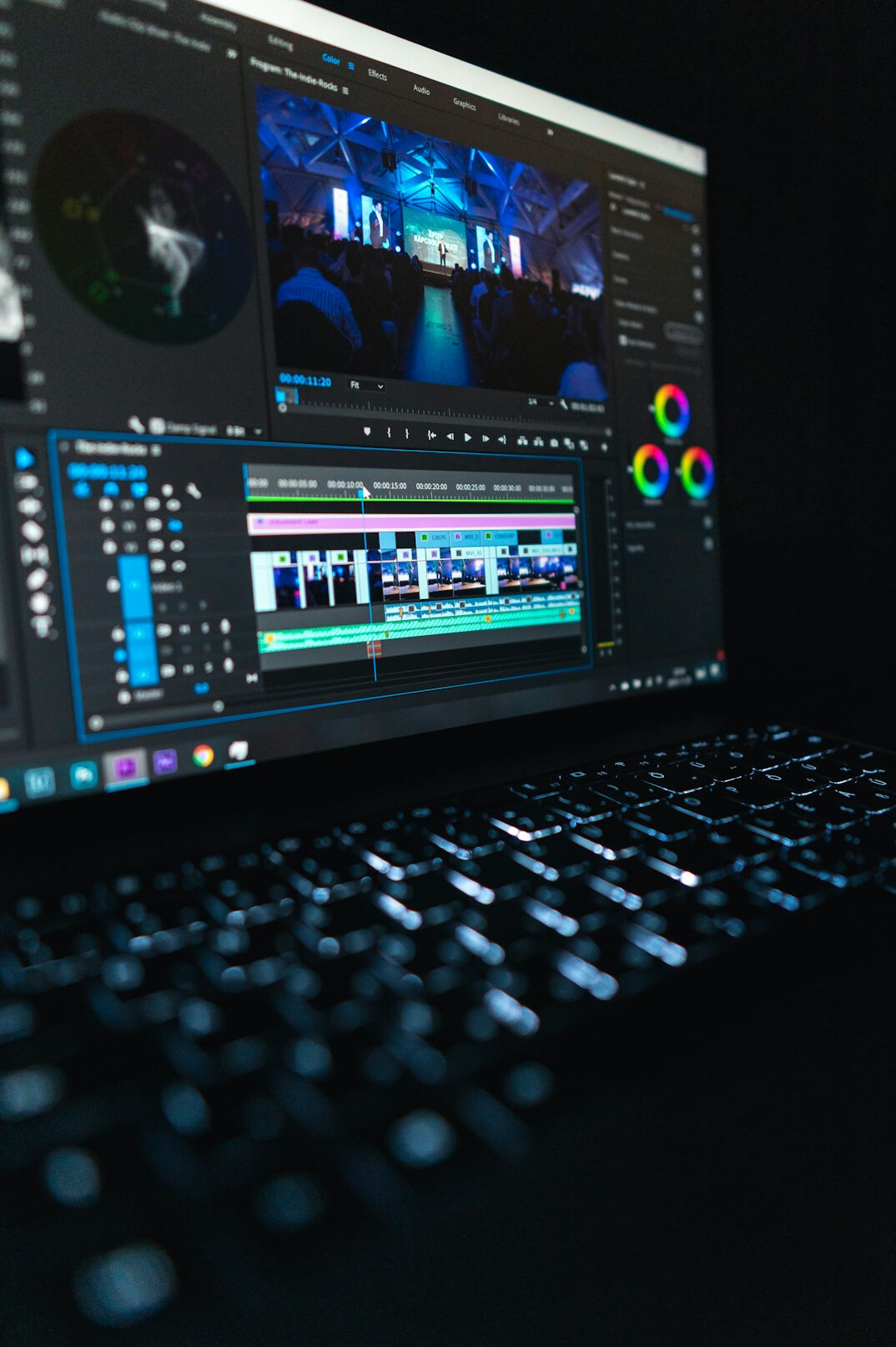 video editing software interface