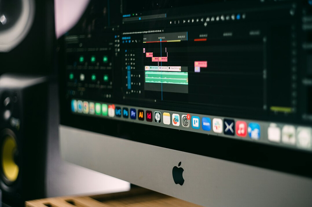 modern video editing workstation