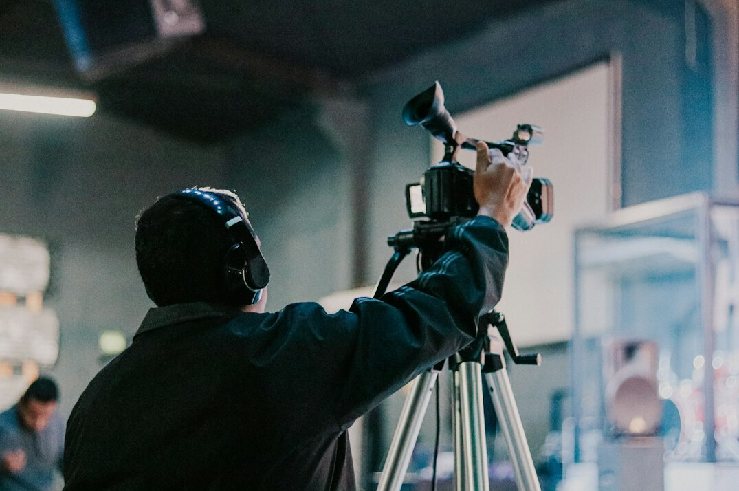 film tripod setup